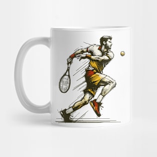 Tennis Illustration Mug